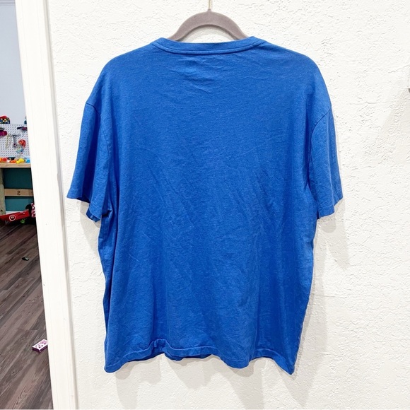 Ralph Lauren T-Shirt Men's XL Classic Fit Blue Saturn Embroidered Pocket Logo - Picture 8 of 8
